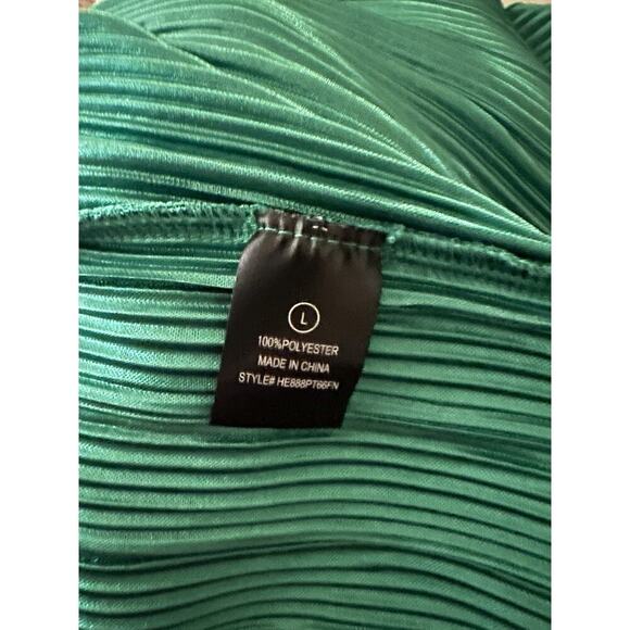 Fashion Nova Green Button Down Stretchy Top Plus Size XL - Picture 5 of 5